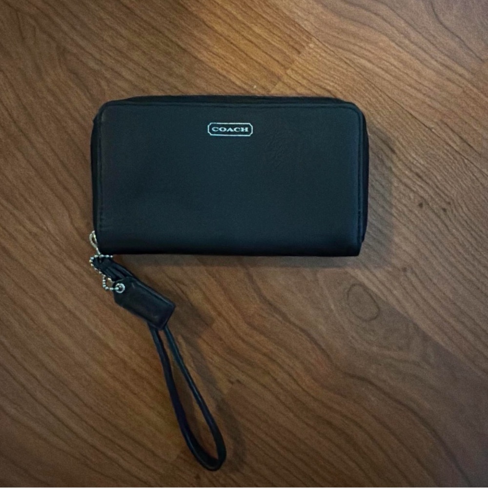Coach Black Wristlet
